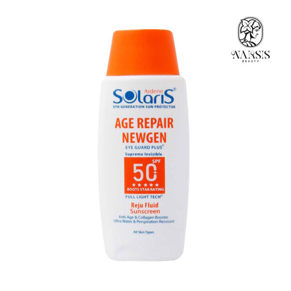 لوسیون فلوئید ضد آفتاب و ضد چروک SPF50 آردن سولاریس مدل ایج ریپیر نیوژن 100 میلی لیتر