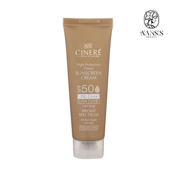 کرم ضد آفتاب رنگی بژ روشن SPF50 سینره 50 میلی لیترکرم ضد آفتاب رنگی بژ روشن SPF50 سینره 50 میلی لیتر