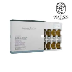 افزایش استحکام موها به کمک پروتئین هیدرولیز شده کلاژن سرم تقویت کننده مو حاوی بیوتین و دی پپتید ژاک آندرل حاوی ماده آناگین دارای مواد سازگار با پوست سر خانمها و آقایان محافظت از تارهای مو در برابر اشعه مضر ماوراء بنفش تغذیه فولیکول تارهای مو به کمک کافئین کپسوله شده