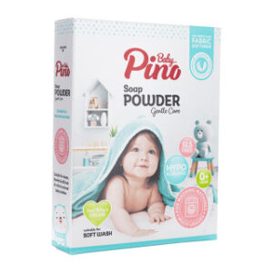 پودر صابون ماشین پینو بِی بی | شوینده ملایم لباس کودک و پارچههای حساس 400 گرم