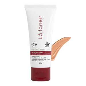 ضد آفتاب مینرال رنگی SPF40 لافارر مناسب انواع پوست 40 میلی لیتر